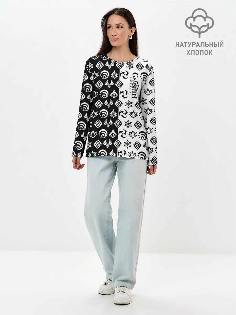 Лонгслив женский. Хлопок / Genshin Impact