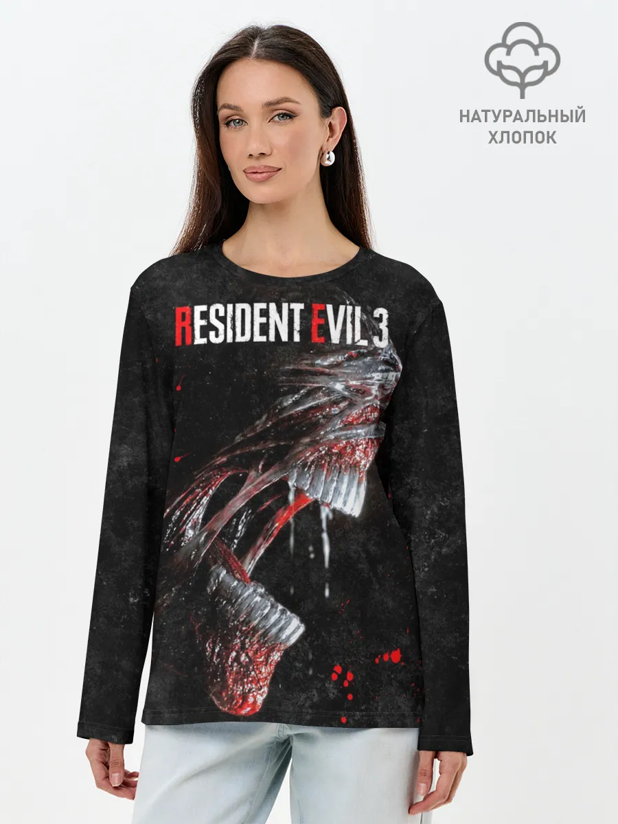 Лонгслив женский. Хлопок / RE3 | Nemesis