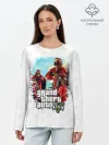 Лонгслив женский. Хлопок / Grand Theft Auto ограбление
