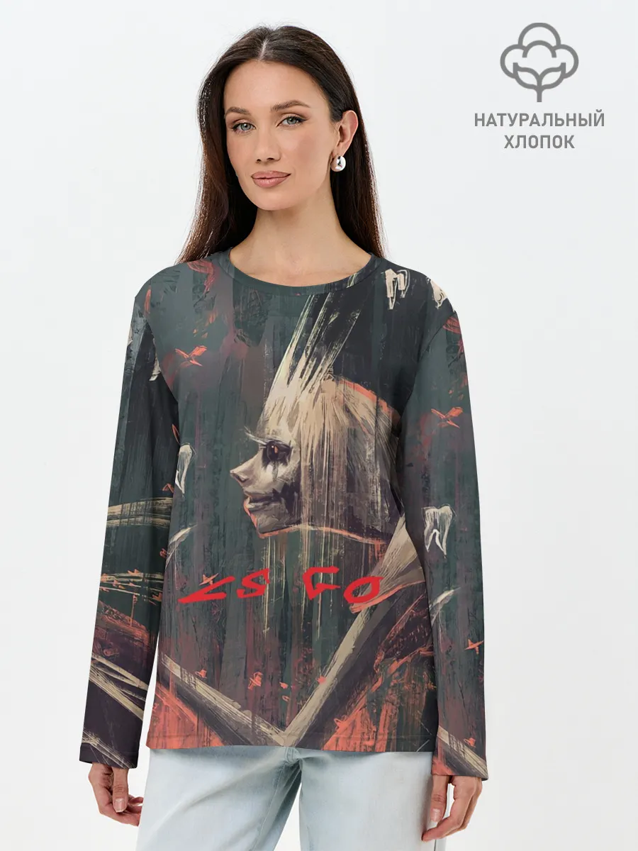 Лонгслив женский. Хлопок / TOOTH FAIRY CS GO