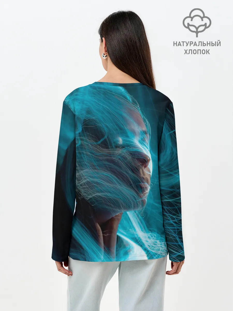 Лонгслив женский. Хлопок / Фантазия