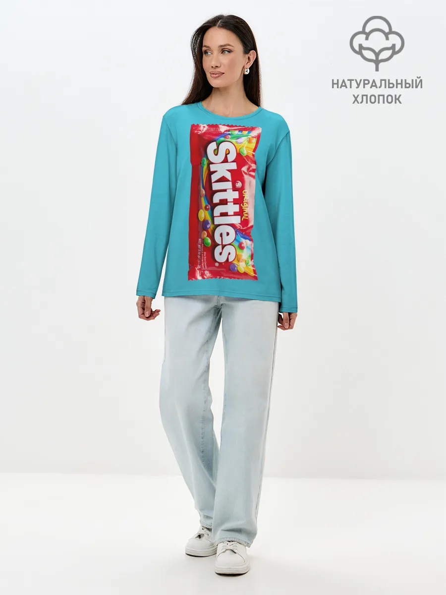 Лонгслив женский. Хлопок / Skittles original