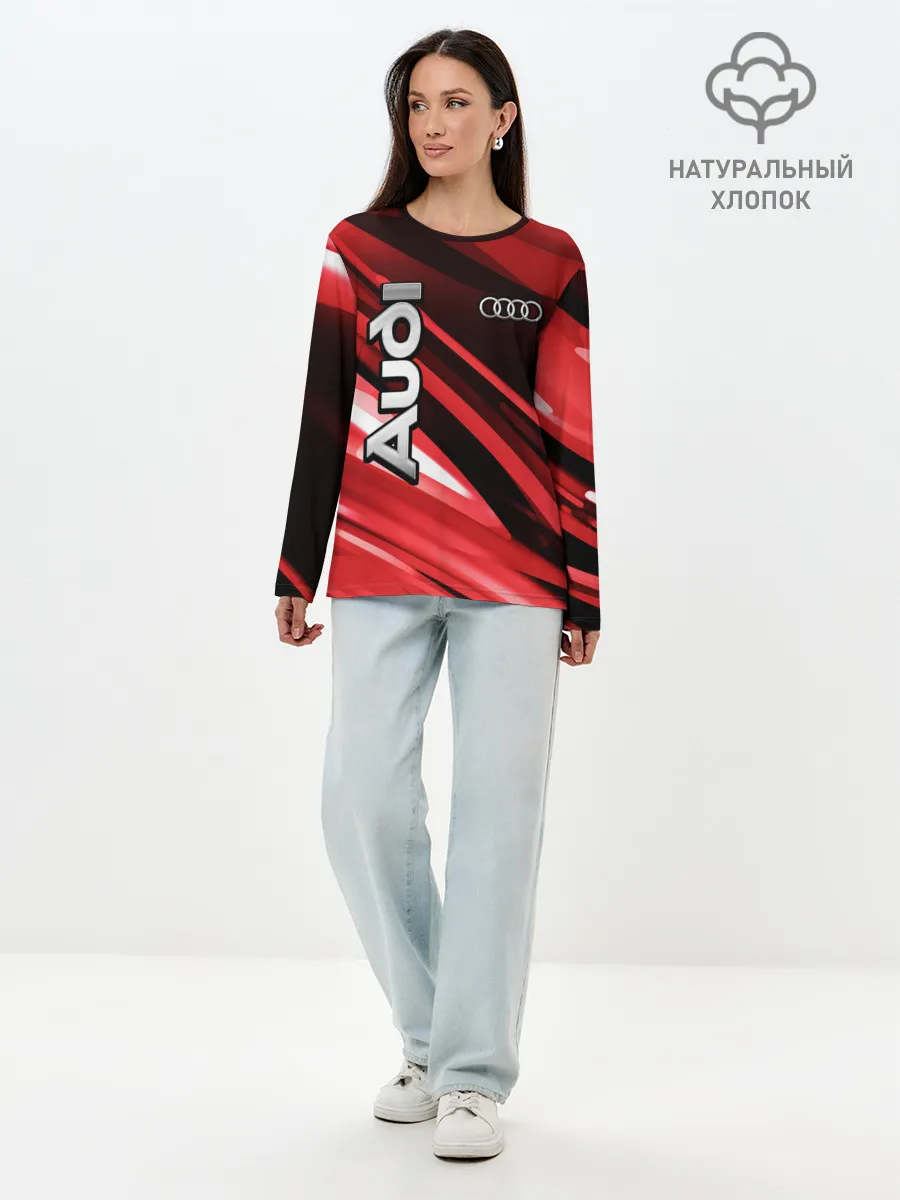 Лонгслив женский. Хлопок / Audi