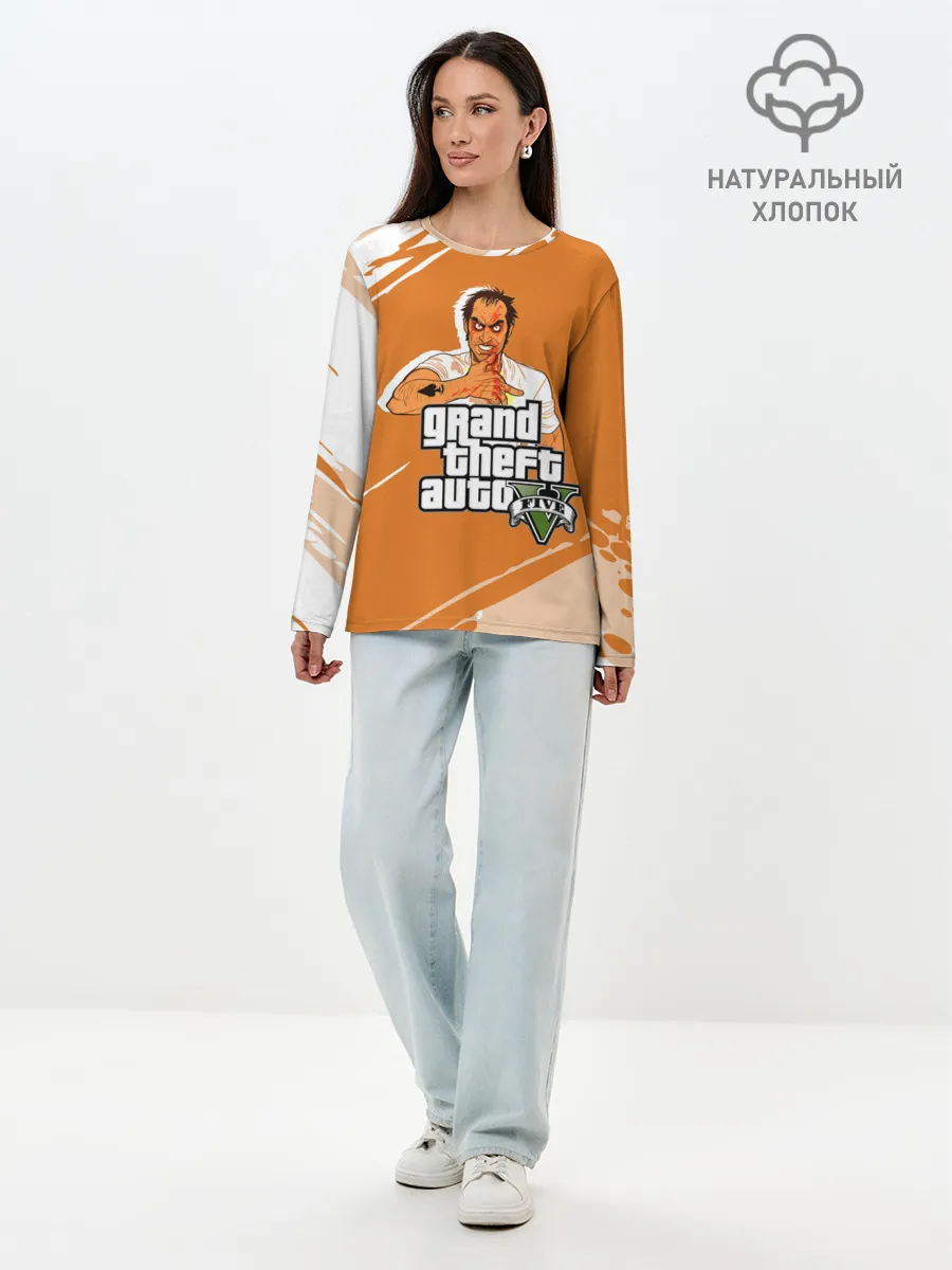 Лонгслив женский. Хлопок / Тревор Grand Theft Auto 5