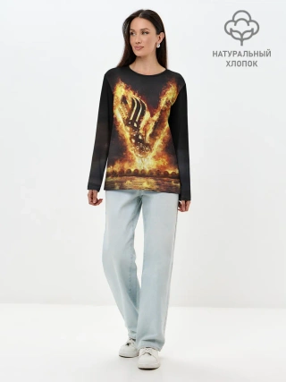 Лонгслив женский. Хлопок / ВИКИНГИ | VIKINGS | V