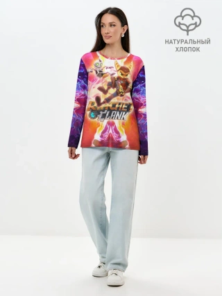 Лонгслив женский. Хлопок / Рэтчет и Кланr игра