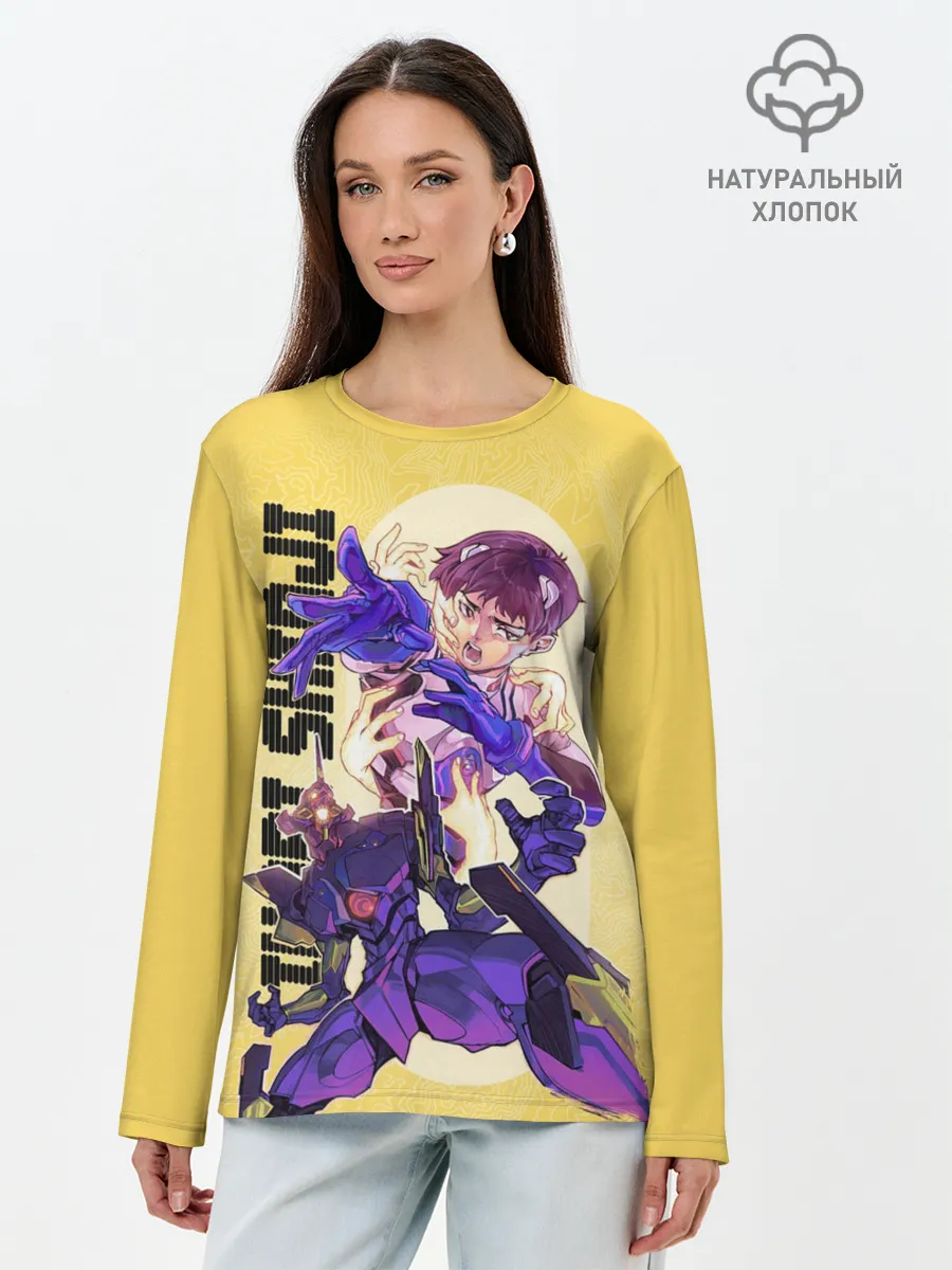 Лонгслив женский. Хлопок / Ikari Shinji