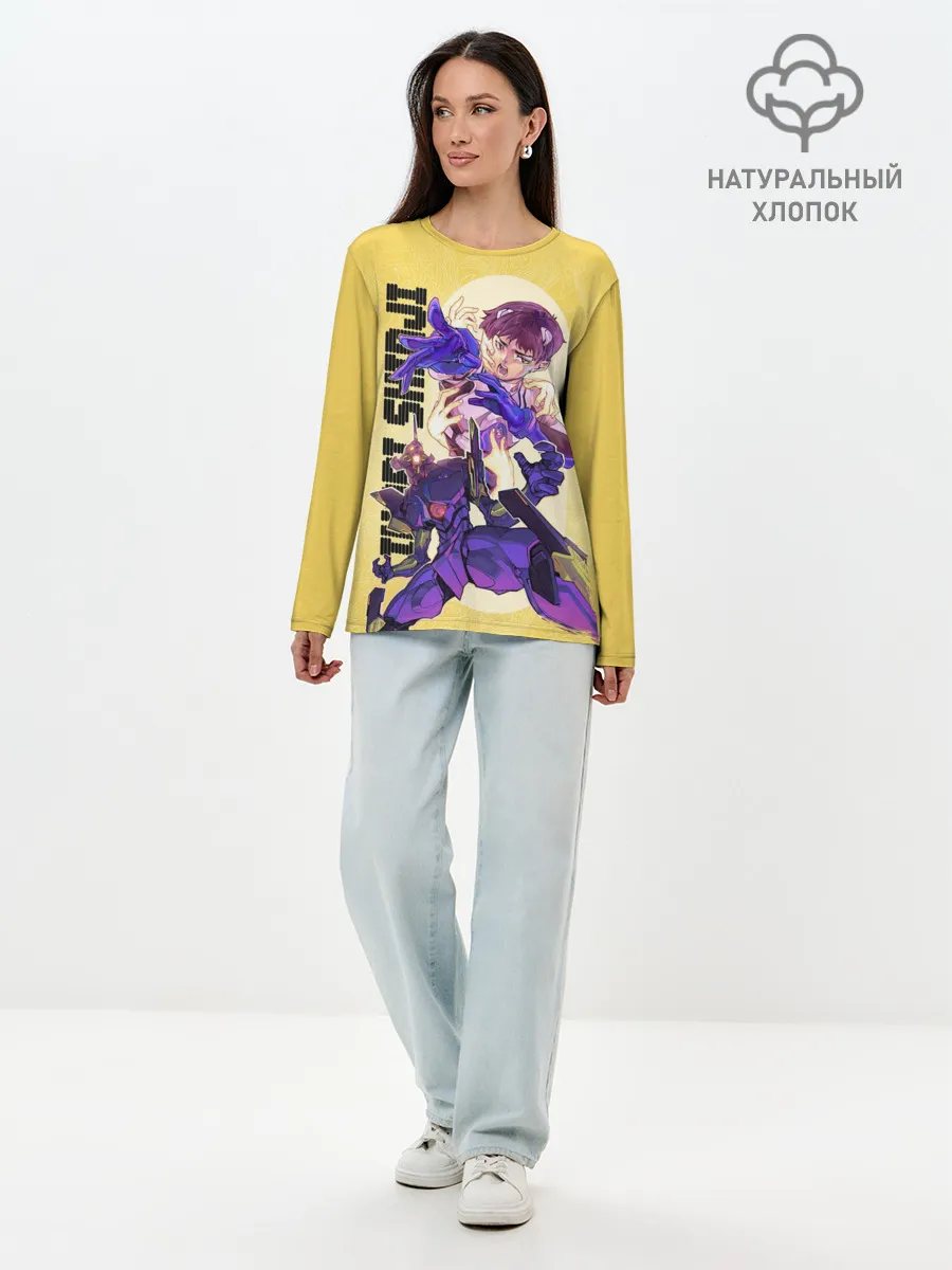 Лонгслив женский. Хлопок / Ikari Shinji