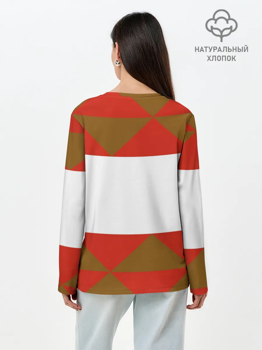 Лонгслив женский. Хлопок / Советское печенье