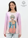 Лонгслив женский. Хлопок / Rei Ayanami