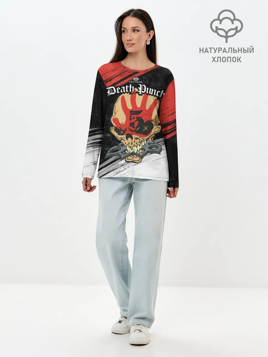 Лонгслив женский. Хлопок / Five Finger Death Punch [7]