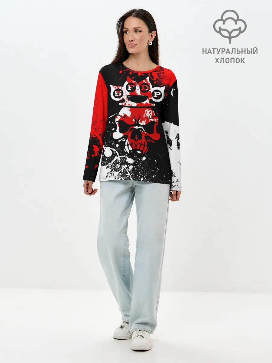 Лонгслив женский. Хлопок / Five Finger Death Punch [8]
