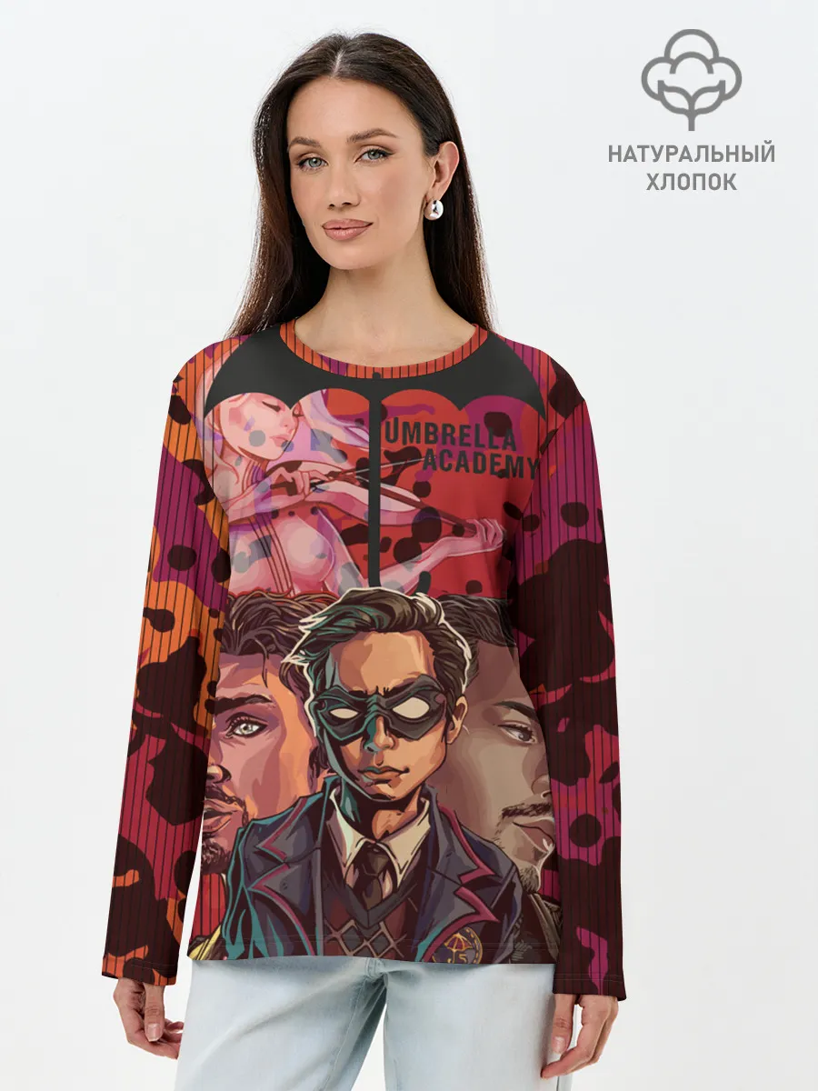 Лонгслив женский. Хлопок / Академия Амбрелла