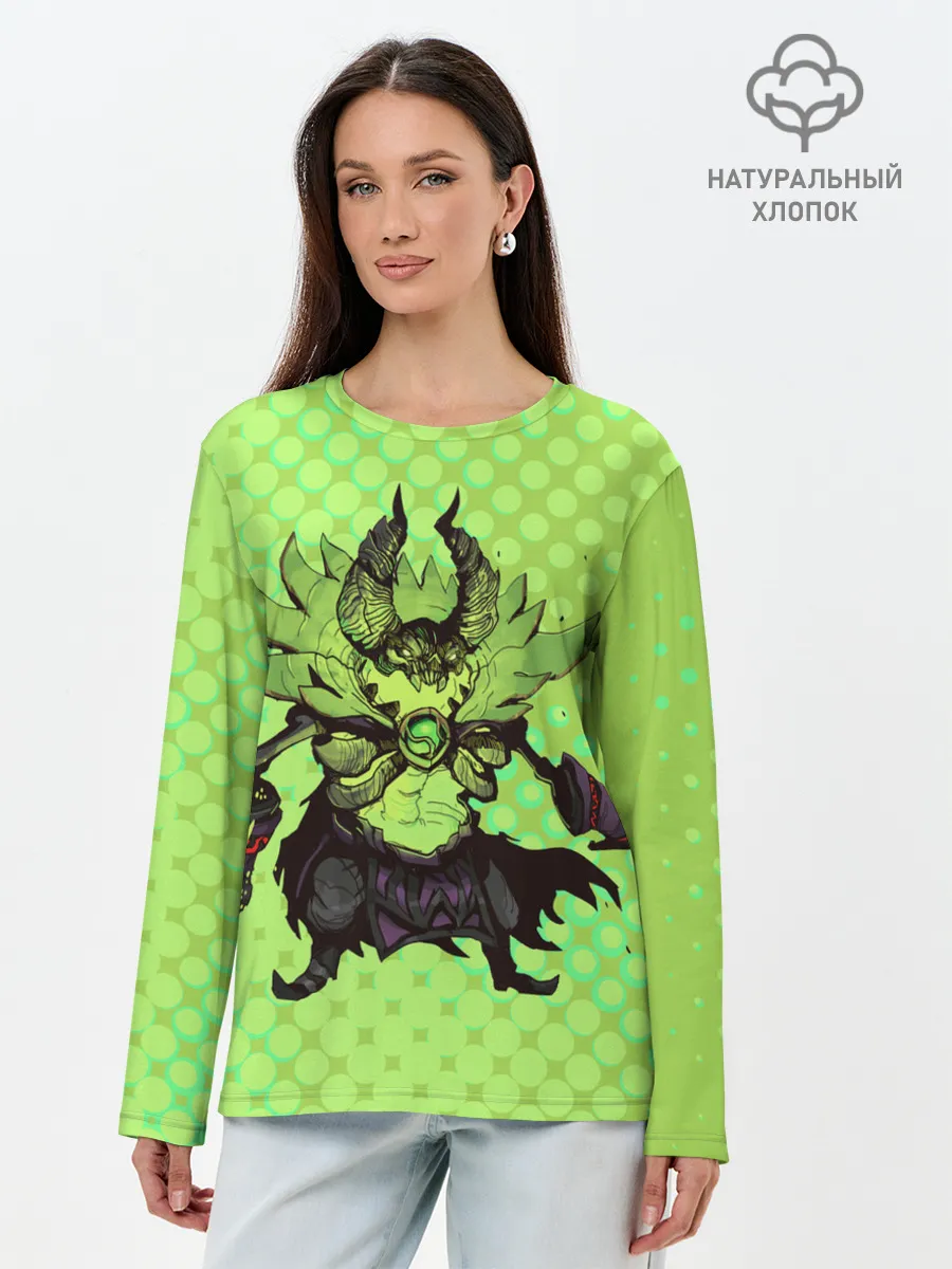 Лонгслив женский. Хлопок / Пугна | Dota 2