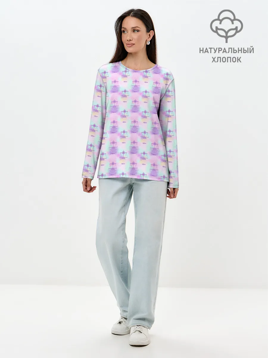 Лонгслив женский. Хлопок / Весы