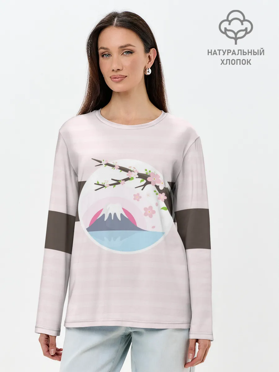 Лонгслив женский. Хлопок / Сакура | Sakura