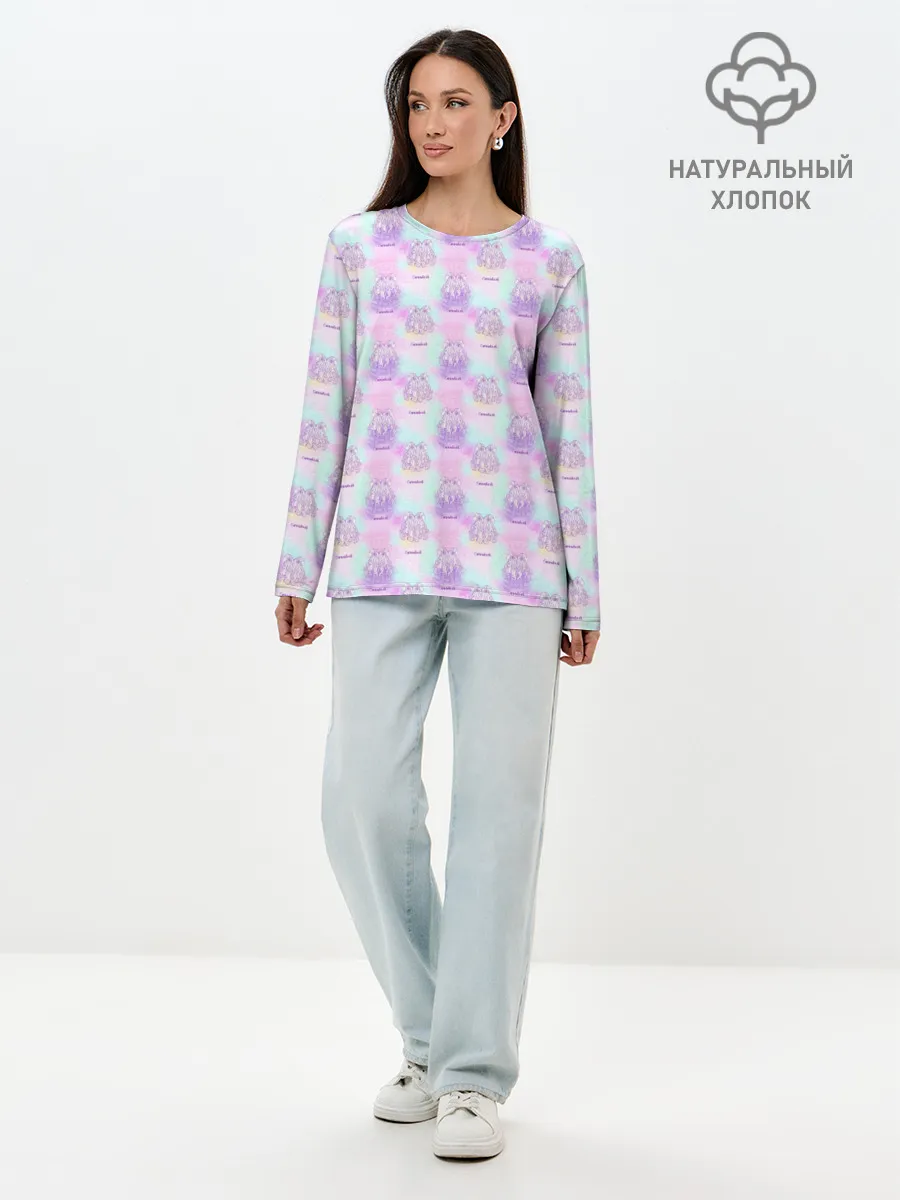 Лонгслив женский. Хлопок / Близнецы