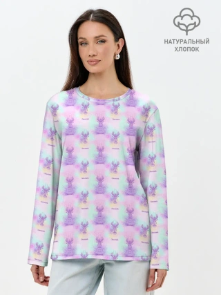 Лонгслив женский. Хлопок / Рак