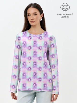 Лонгслив женский. Хлопок / Лев