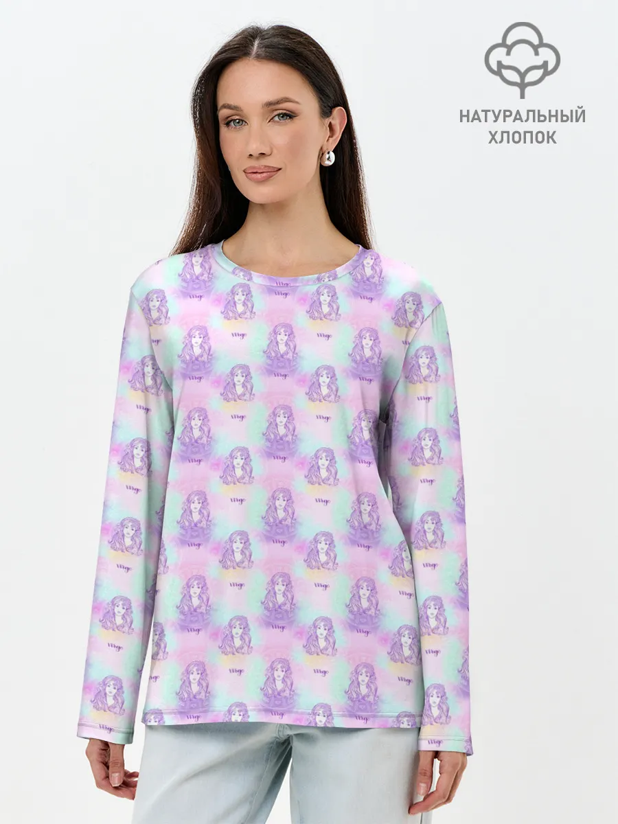 Лонгслив женский. Хлопок / Дева