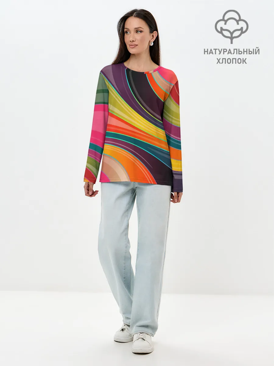 Лонгслив женский. Хлопок / Палитра