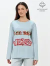 Лонгслив женский. Хлопок / Крипы | LOL
