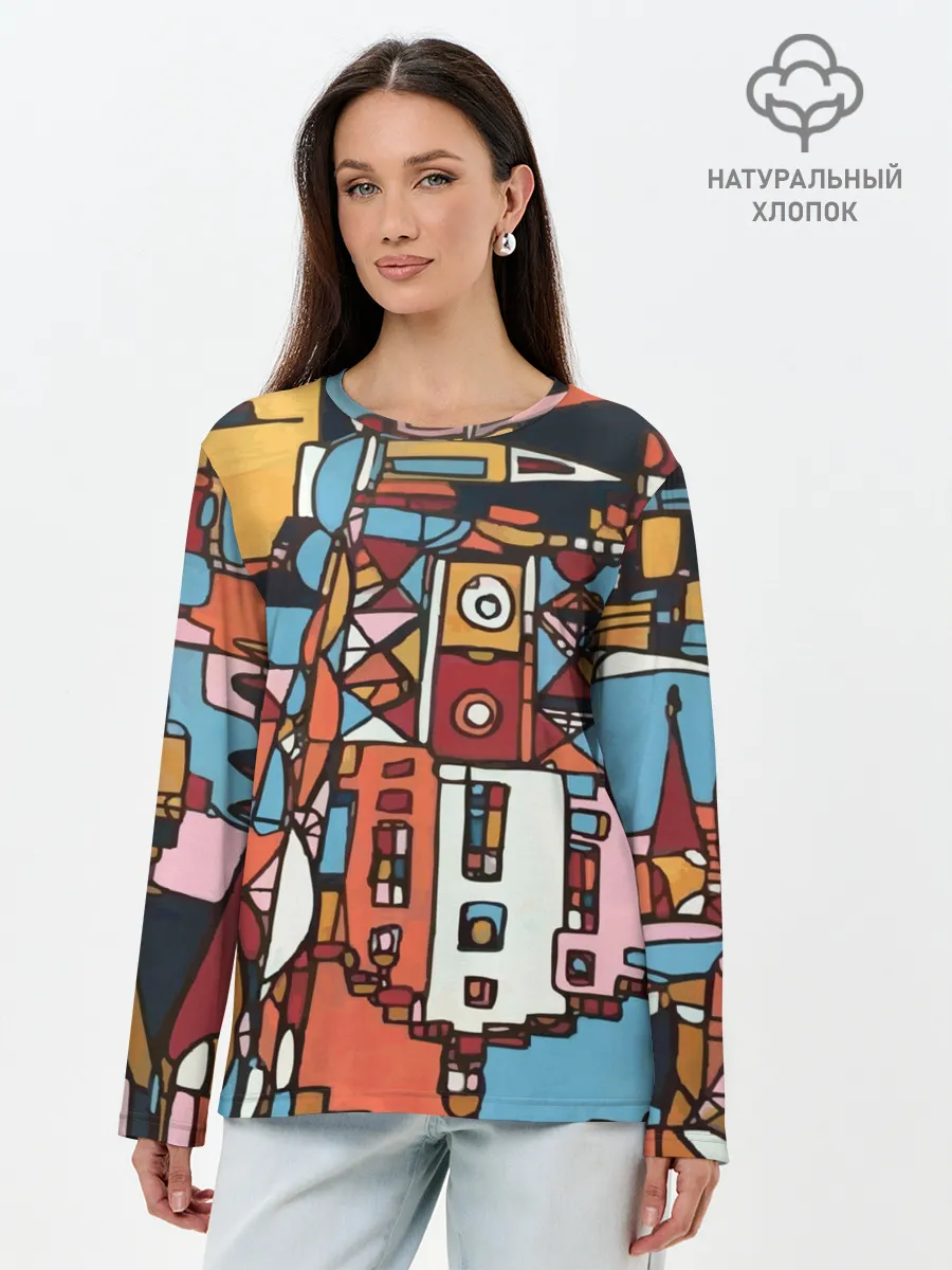 Лонгслив женский. Хлопок / Франкфурт