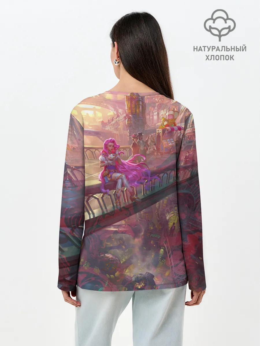 Лонгслив женский. Хлопок / Красотка | LOL