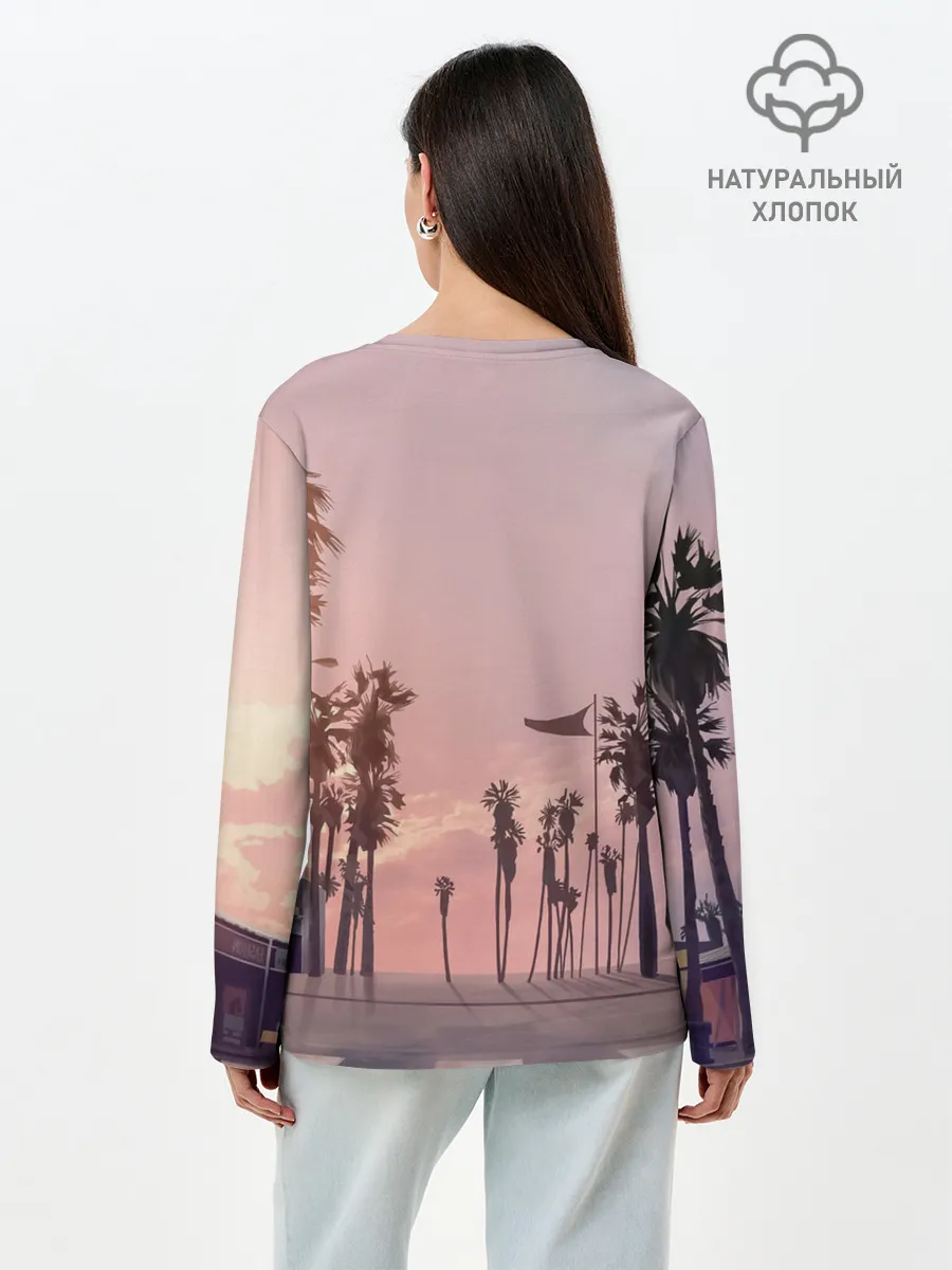 Лонгслив женский. Хлопок / Grand Theft Auto V девушка