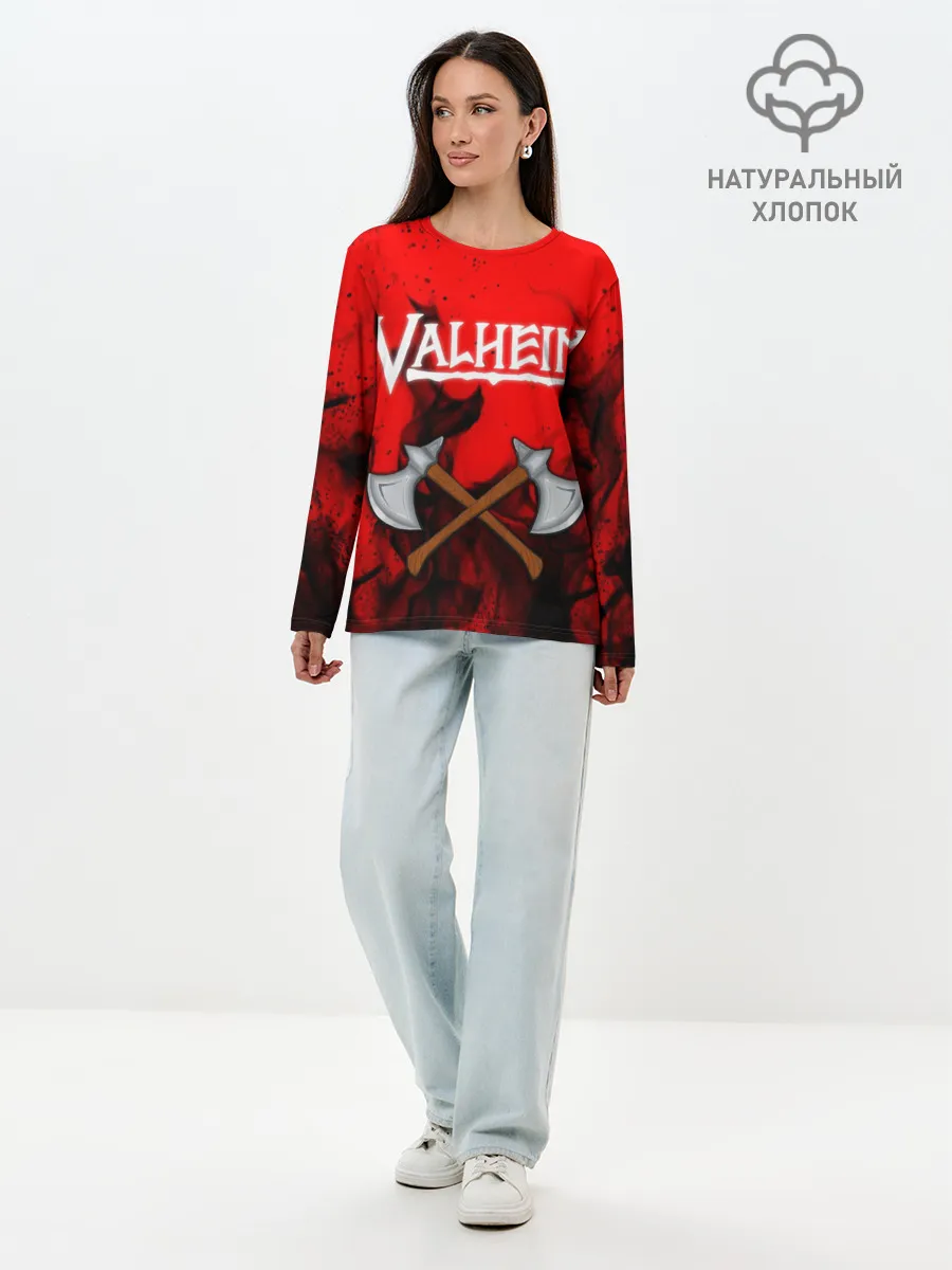 Лонгслив женский. Хлопок / VALHEIM
