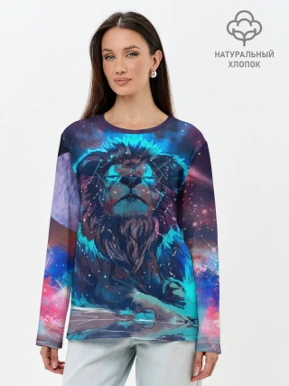 Лонгслив женский. Хлопок / Galaxy Lion