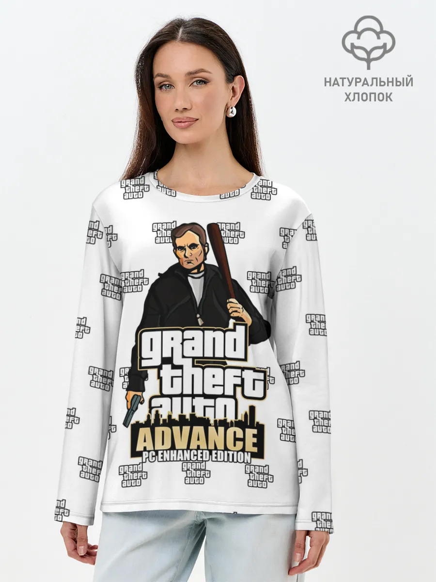 Лонгслив женский. Хлопок / Grand Theft Auto ADVANCE