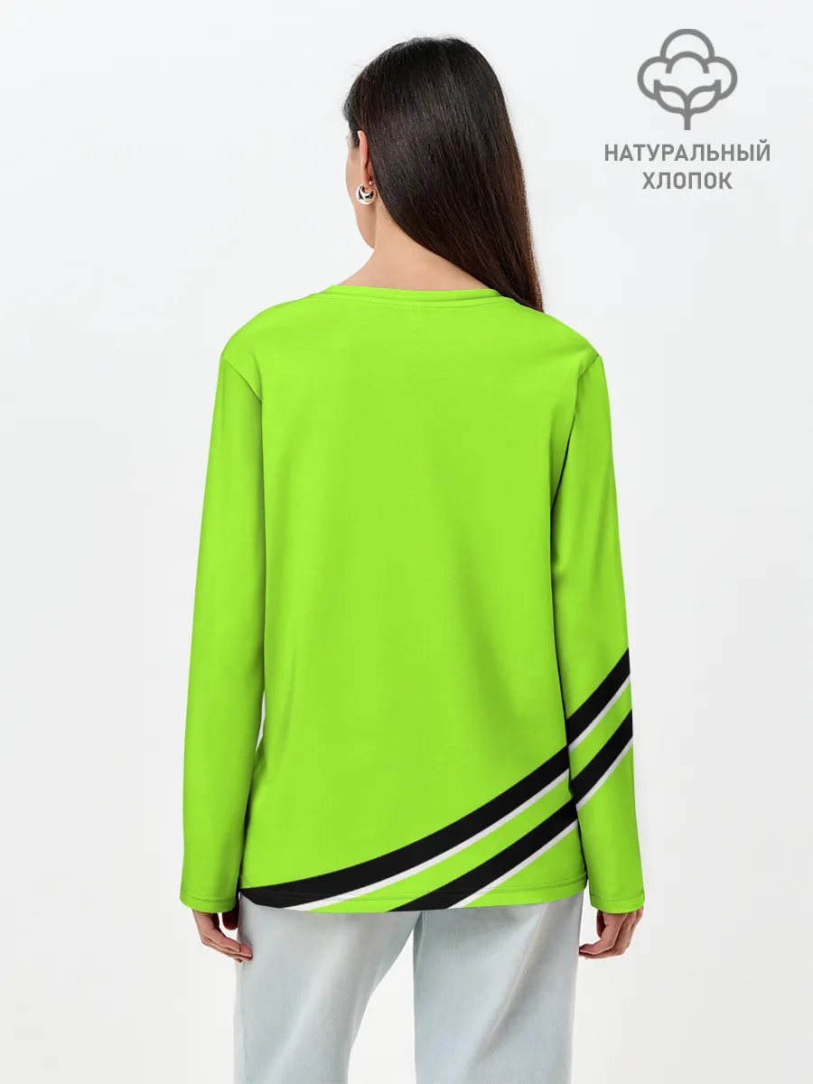 Лонгслив женский. Хлопок / Собака