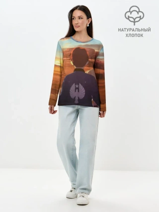 Лонгслив женский. Хлопок / Тихоокеанский рубеж