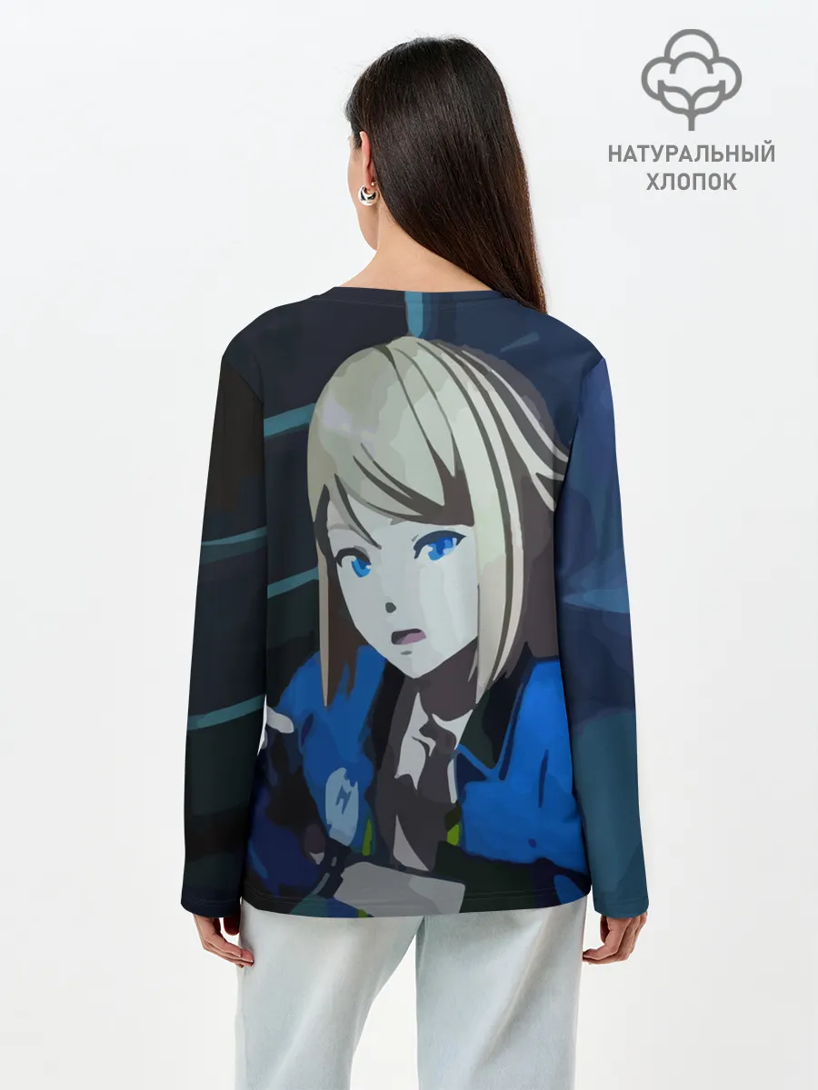 Лонгслив женский. Хлопок / Тихоокеанский рубеж
