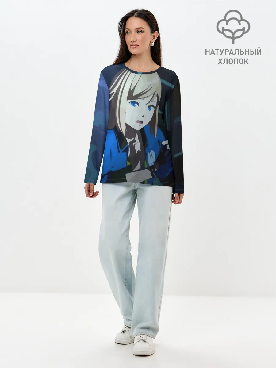 Лонгслив женский. Хлопок / Тихоокеанский рубеж