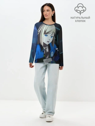 Лонгслив женский. Хлопок / Тихоокеанский рубеж