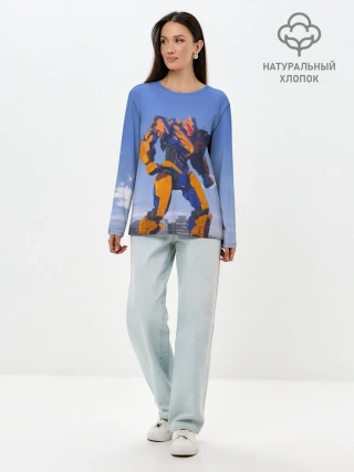 Лонгслив женский. Хлопок / Тихоокеанский рубеж