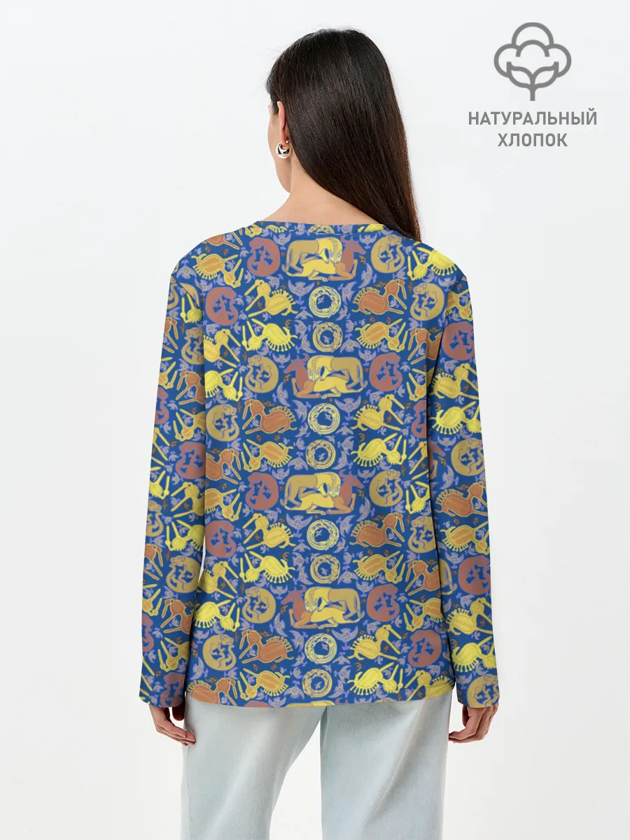 Лонгслив женский. Хлопок / Археология