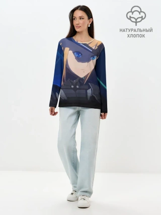 Лонгслив женский. Хлопок / Тихоокеанский рубеж