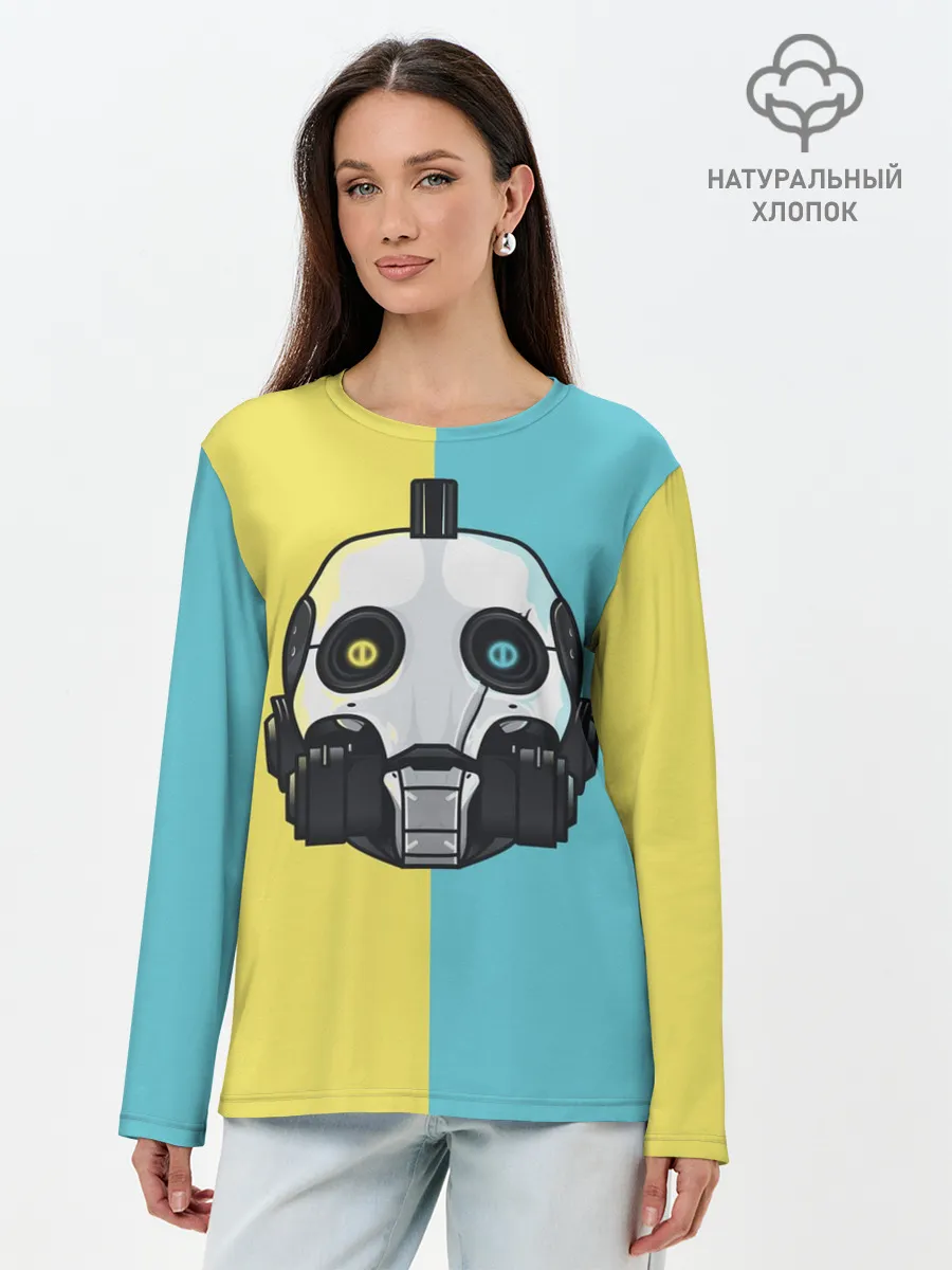 Лонгслив женский. Хлопок / Любовь смерть и роботы