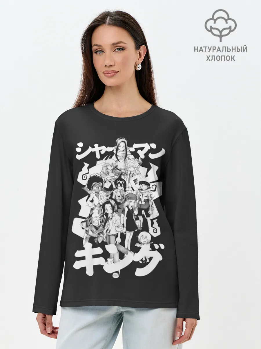 Лонгслив женский. Хлопок / Dream team anime