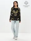 Лонгслив женский. Хлопок / Черное золото