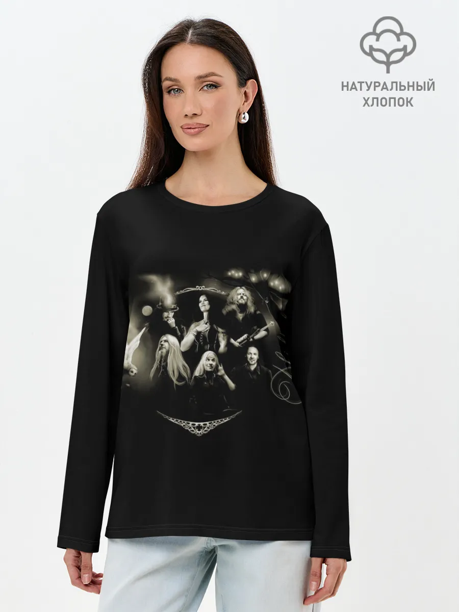 Лонгслив женский. Хлопок / Nightwish Art