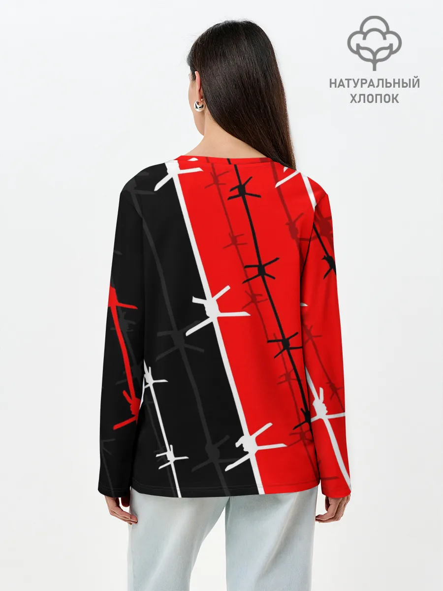 Лонгслив женский. Хлопок / SCUM