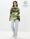 Лонгслив женский. Хлопок / КАМУФЛЯЖ