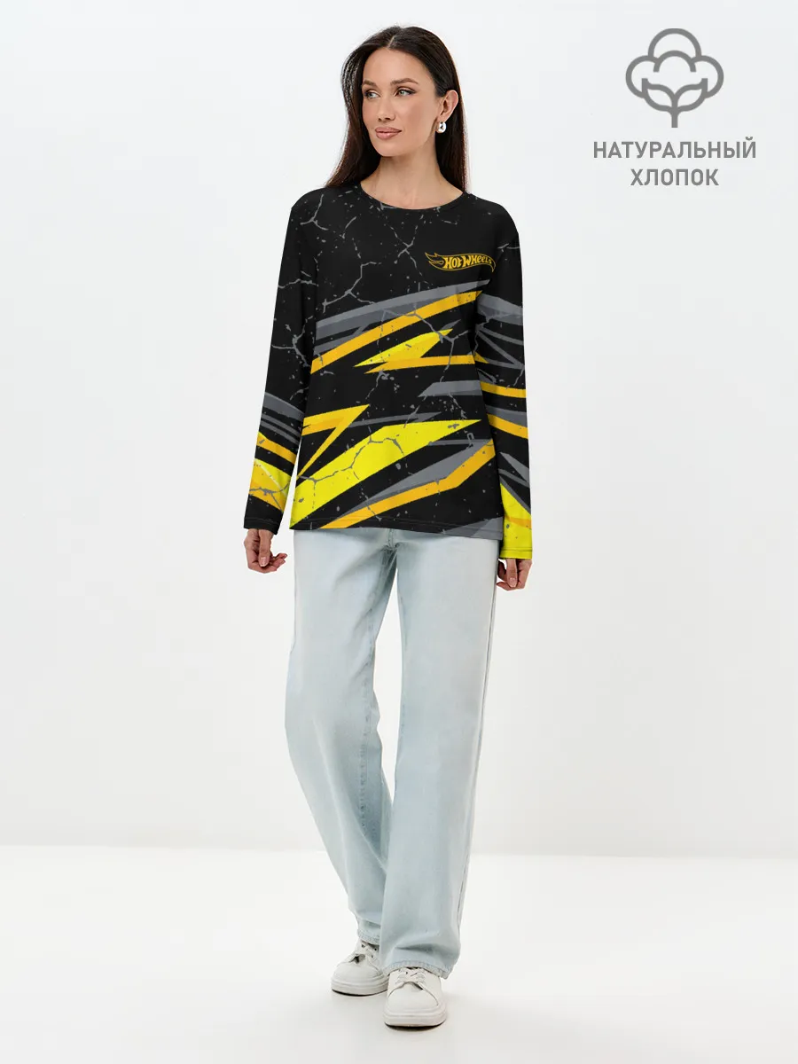 Лонгслив женский. Хлопок / Hot Wheels