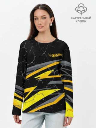 Лонгслив женский. Хлопок / Hot Wheels