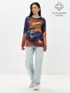 Лонгслив женский. Хлопок / Hot Wheels Unleashed