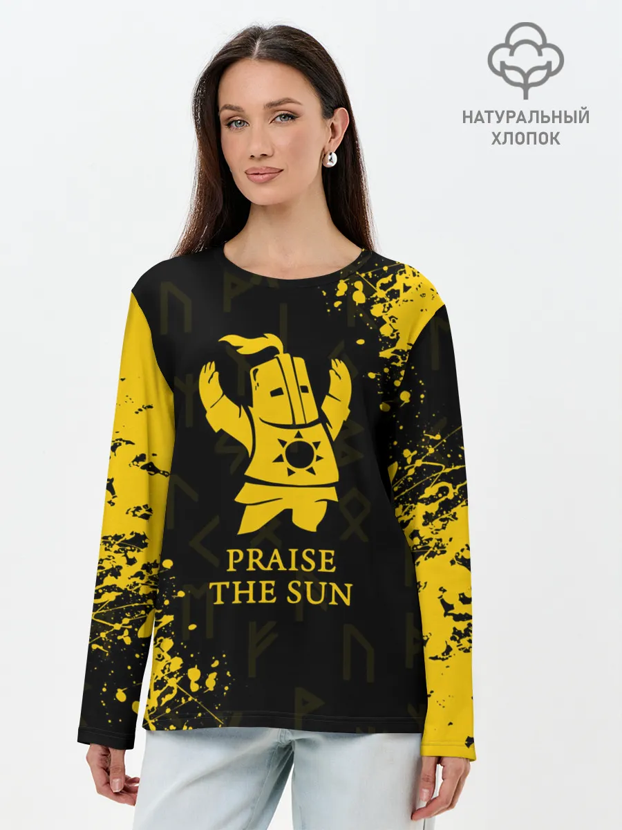 Лонгслив женский. Хлопок / DARK SOULS | ТЁМНЫЕ ДУШИ